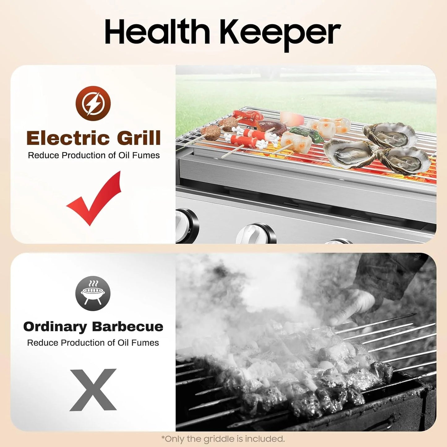 Outdoor Portable Gas Grill,3-Burner Outdoor BBQ Tabletop Cooker,Efficient Heating Gas Grill with Vertical Cooking Stainless Steel LPG Barbecue Perfect for Patio Garden Picnic Backyard Barbecue