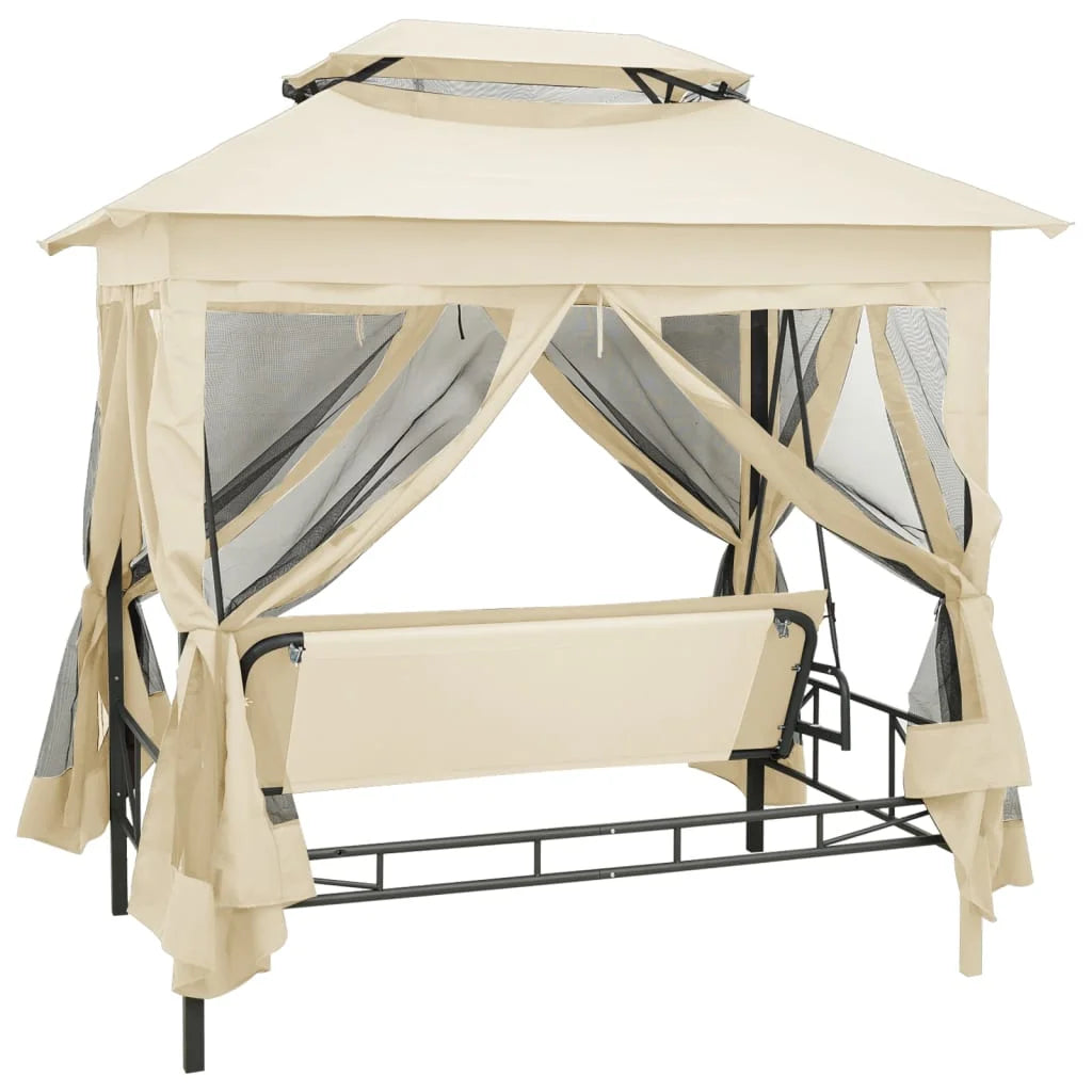 vidaXL Patio Swing Chair Outdoor Hanging Bench Seat with Gazebo Swing Seat