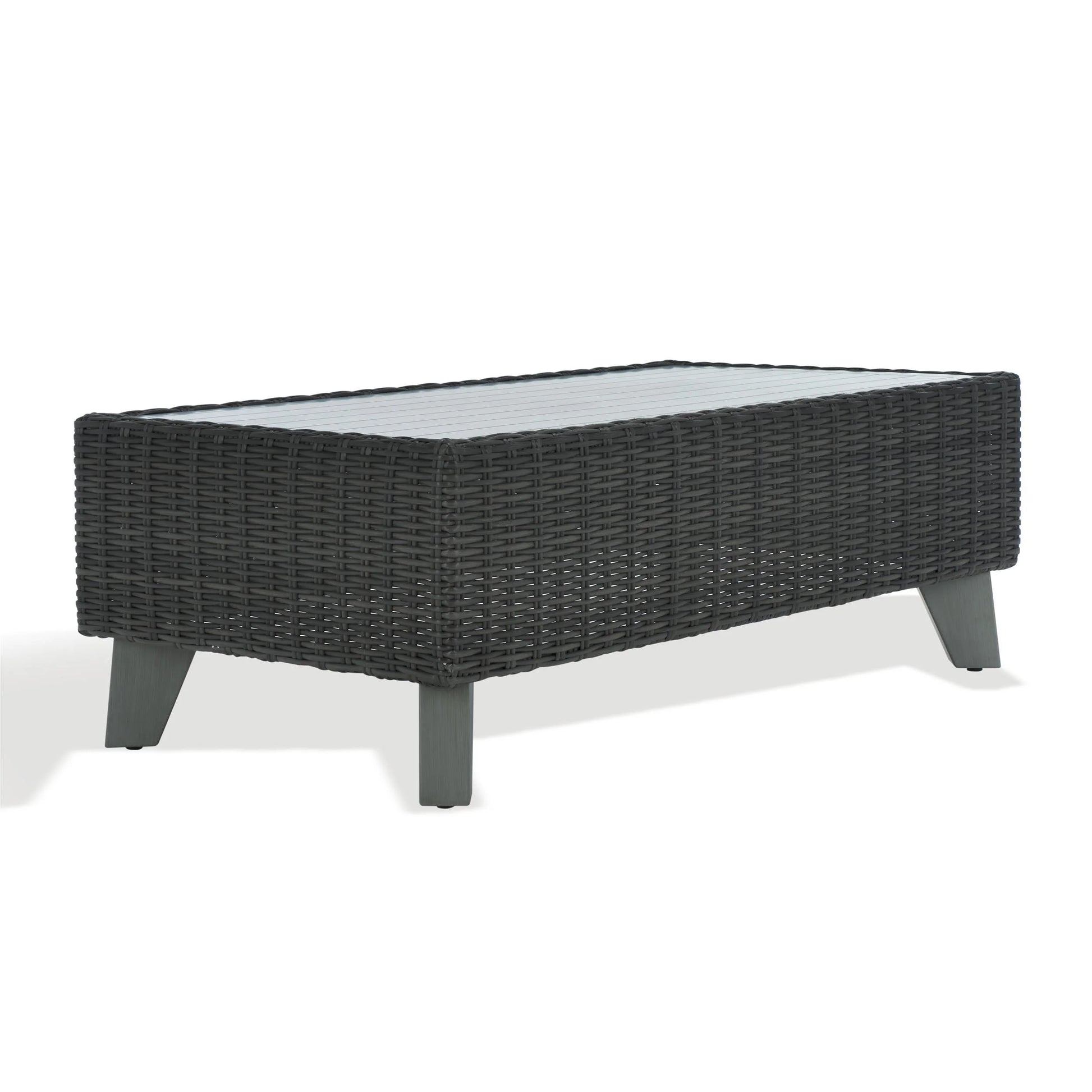SAFAVIEH Couture Margarita Outdoor Patio Wicker Coffee Table, Natural