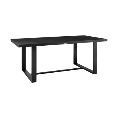 Menorca Outdoor Patio Dining Table in Aluminum