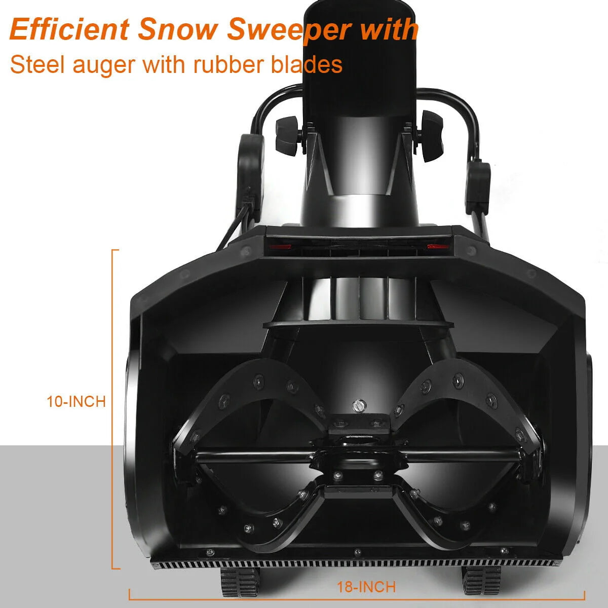 Gymax 18" 15 Amp Electric Snow Thrower Corded Snow Blower Driveway Patio