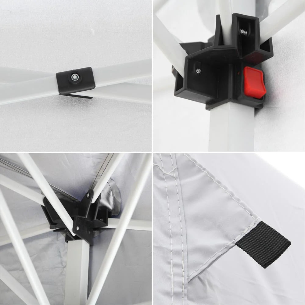 SalonMore Ez Pop up Canopy Tent Outdoor Folding Patio Gazebo Shade 10'x20' White