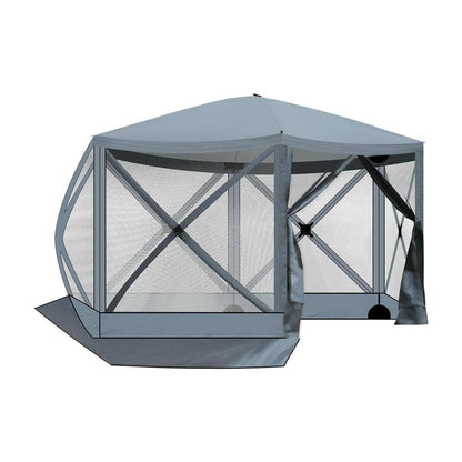 Barara King Outdoor Canopy Tent, Patio Portable Canopy,12' x 12' Outdoor Pop-Up Camping Canopy