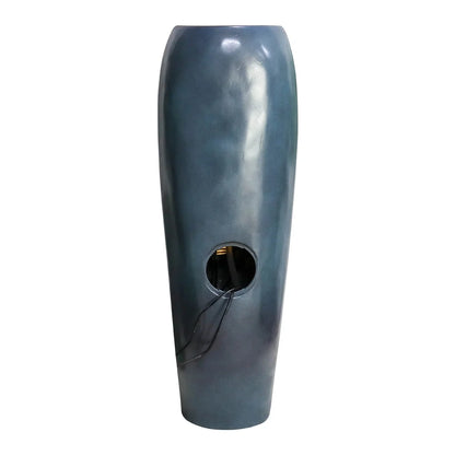 38.7-Inch H Outdoor Vase Water Fountain - Patio Garden Water Fountain with LED Light and Submersible Pump for Yard Art Decor