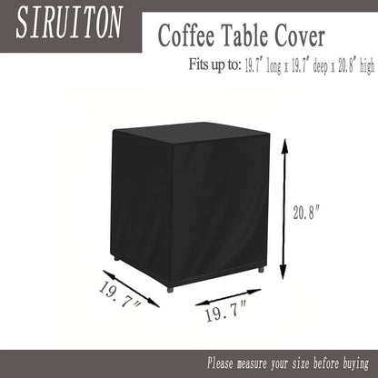 SIRUITON 3 Pieces Patio Set Cover Fit for Outdoor Wicker Patio Furniture Sets Modern Bistro Set Rattan Chair Conversation Sets with Durable and Water Resistant Fabric ,Black