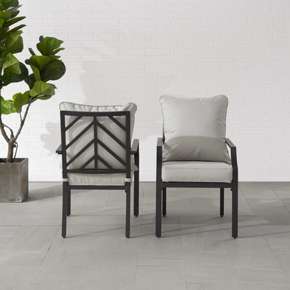 Crosley Furniture Otto 2-Piece Outdoor Chair Set, Dining Patio Chairs for Deck, Backyard
