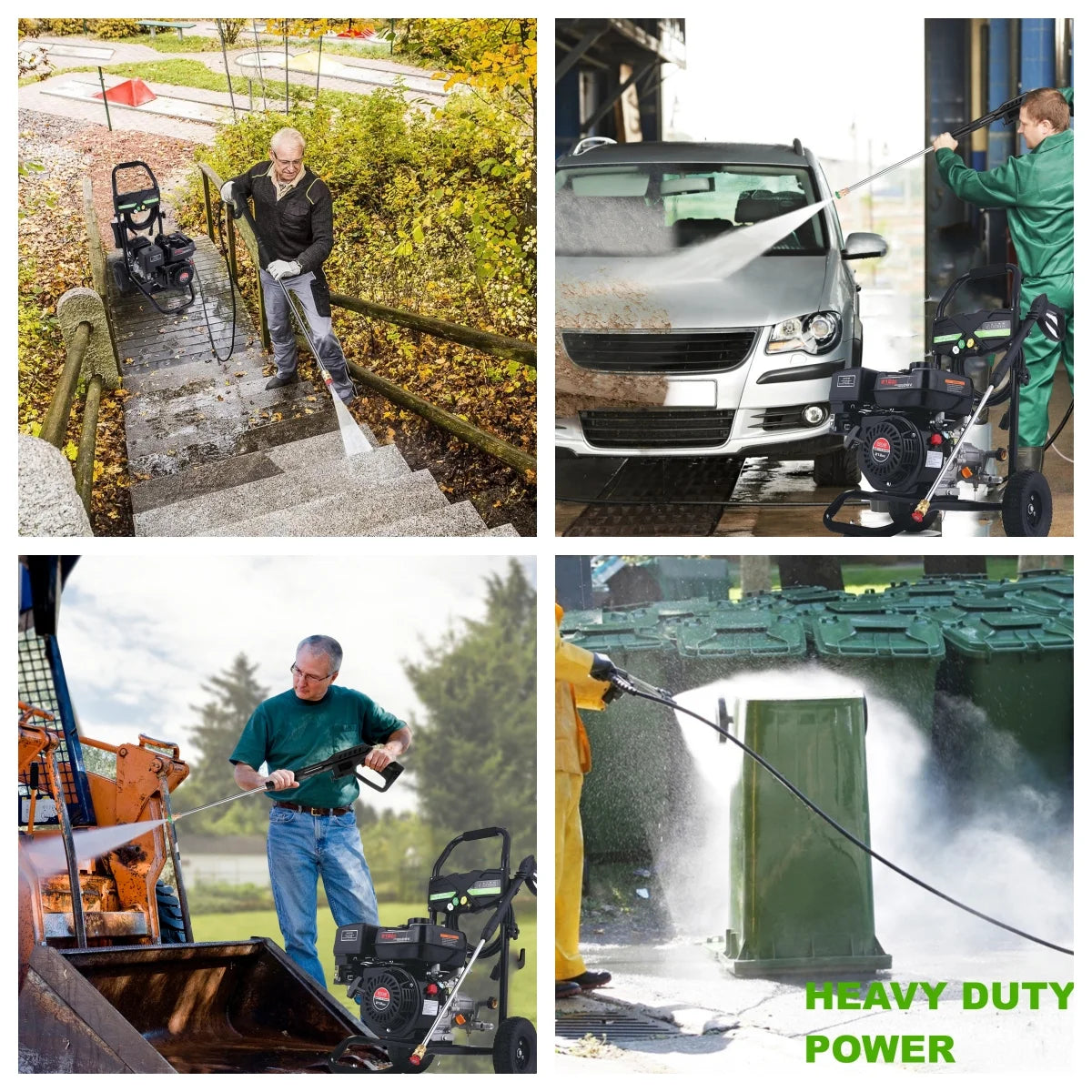4200PSI Pressure Washer 4.0GPM Gas Power Washer 212CC Gas Powered Washing Machine Commercial High Pressure Washer with 25ft Hose&5 Nozzles for Patio Garden Yard Vehicle,EPA/CARB/ETL