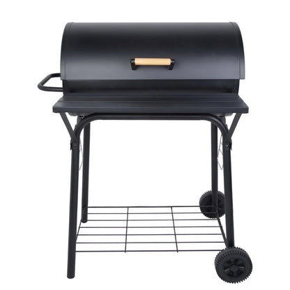 Uten Charcoal Grill Outdoor BBQ Smoker Picnic Camping Patio Backyard Cooking, Black