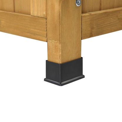 Zimtown Outdoor Storage Bench Deck Box for Patio Furniture, Front Porch Decor,Yellow