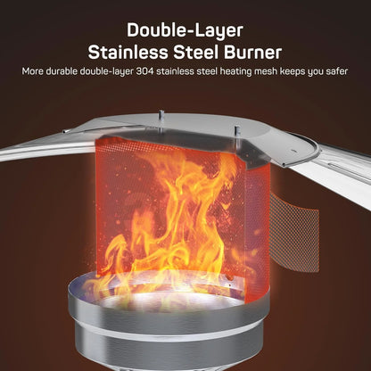 Simenmax Propane Heater, 48,000 BTU Outdoor Heaters for Patio for Backyard, Deck, Garden, Porch