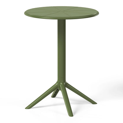 WestinTrends Playa 3-Piece Outdoor Resin Patio Bistro Set with Stackable Patio Dining Side Chairs, Olive Green
