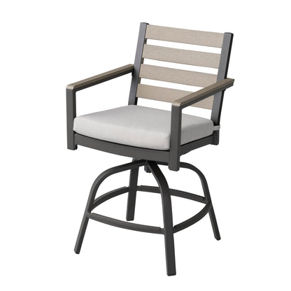 Agio Nicolet 2-piece Outdoor Patio High Dining Swivel Chairs