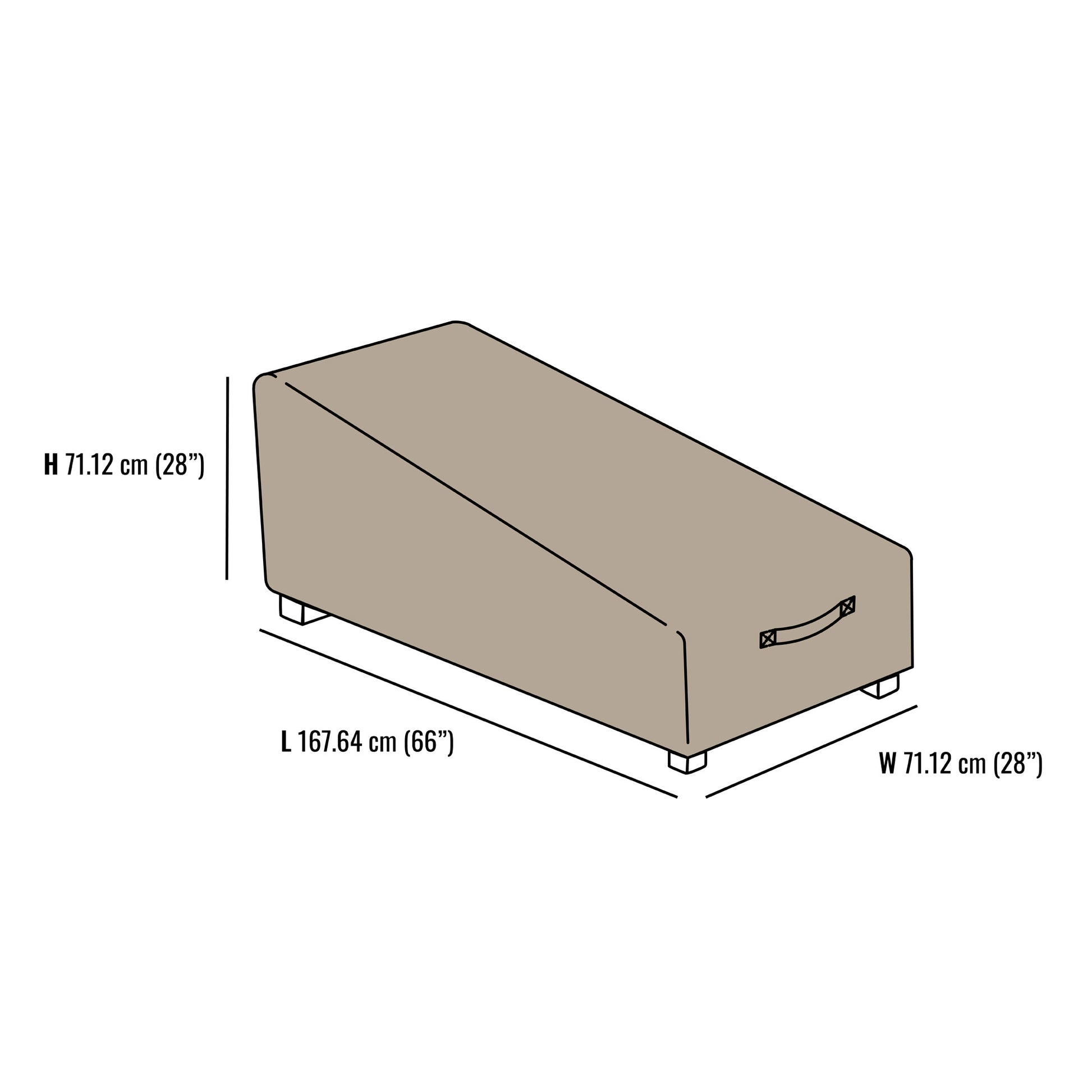 Outdoor Patio Chaise Lounge Cover