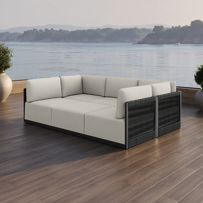 Henredon Annalise 6-piece Outdoor Patio Modular Sectional