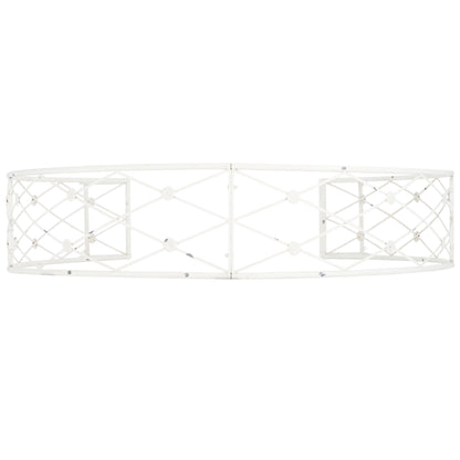 SAFAVIEH Mizell Outdoor Patio Moon Gateway, Antique White