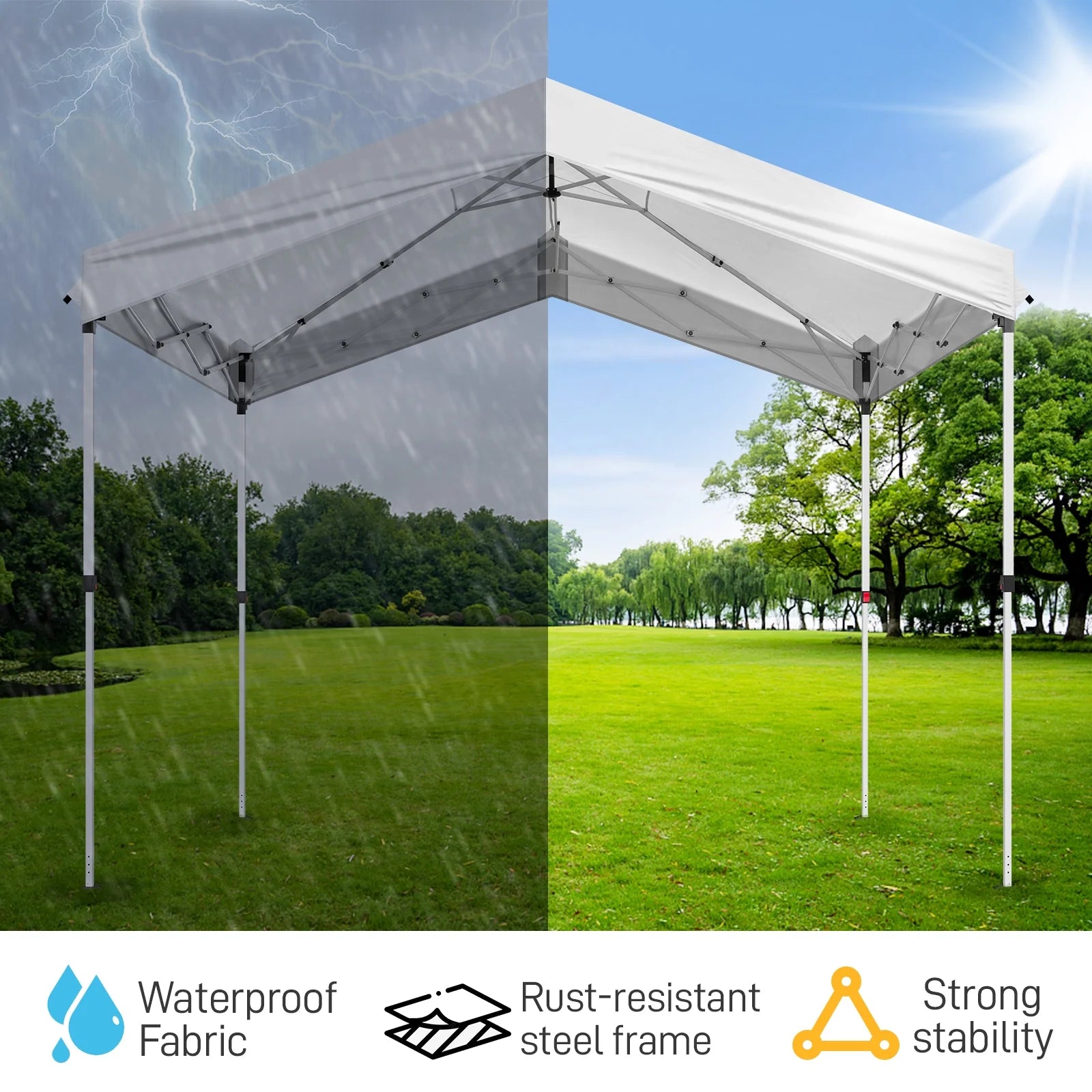 Ktaxon 10' x 10' Pop Up Canopy Tent EZ Up Canopy Tent for Outdoor Event,Car Shelter,Patio Activity