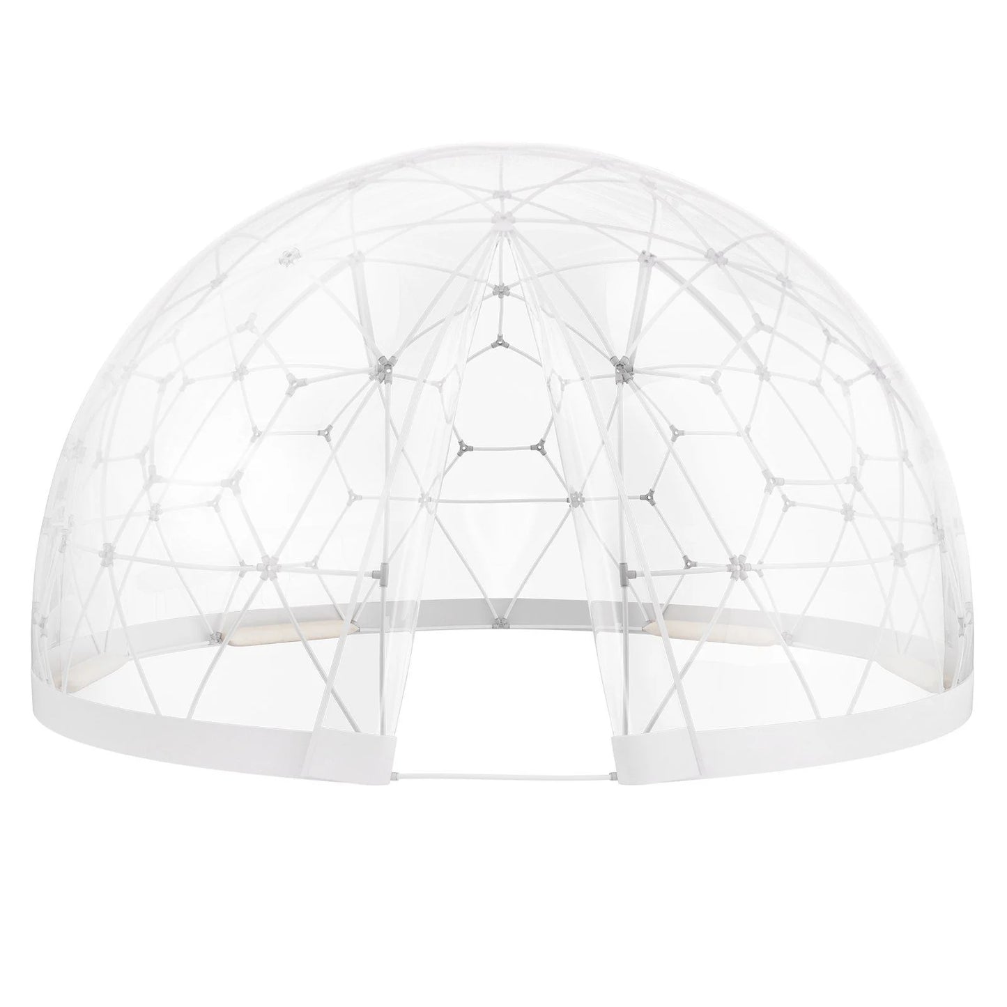 9.5FT Outdoor Bubble Tent - Transparent Dome Camping Shelter with Zip Door & Windows - Waterproof Pop-Up Tent for Stargazing, Backyard, Patio & Glamping - Portable Instant Setup