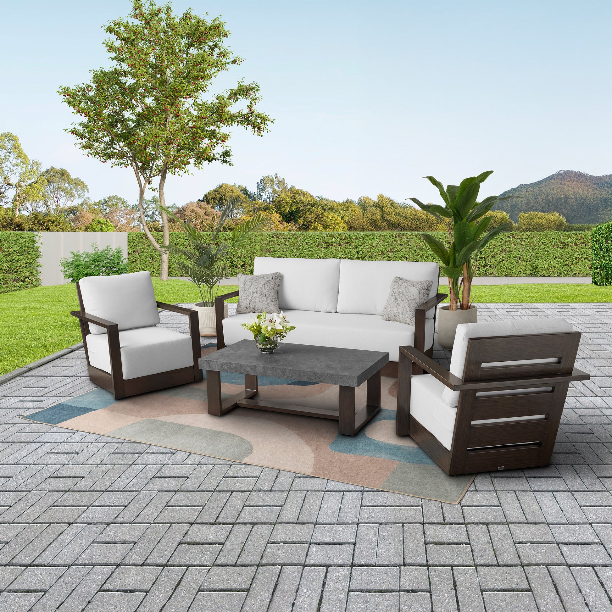 Agio Bentley 4-piece Outdoor Patio Seating Set