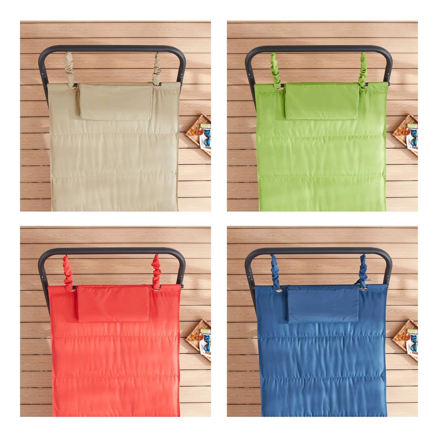 Mainstays Belden Park Polyester Hammock with Stand and Pillow for Outdoor Patio, Multi color, Assembled Length 90.55"