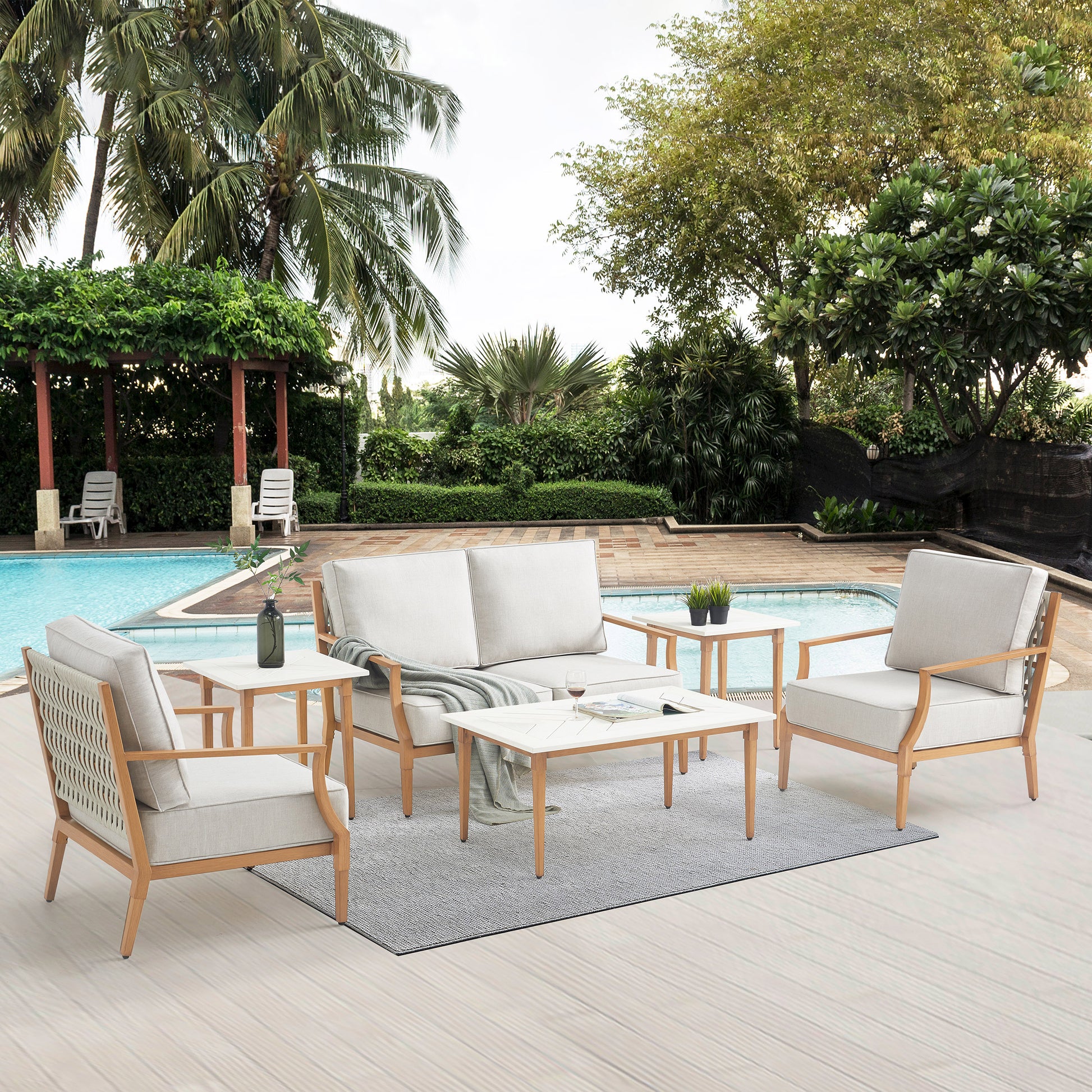 Thomasville 6-piece Outdoor Patio Deep Seating Set
