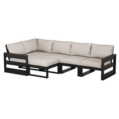 POLYWOOD Westport 6-piece Outdoor Patio Modular Deep Seating Set