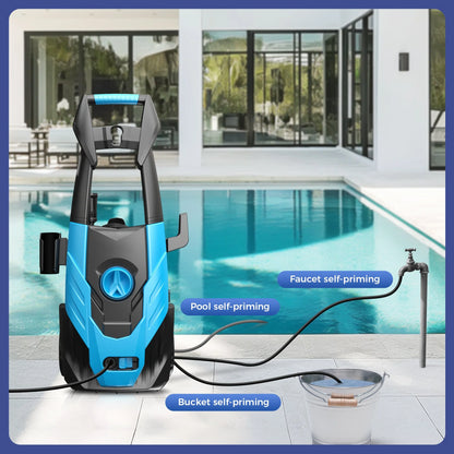 MF Studio Electric Pressure Washer 2100PSI Max 1.85GPM with Adjustable Nozzle, Ideal for Car Washing and Patio Garden