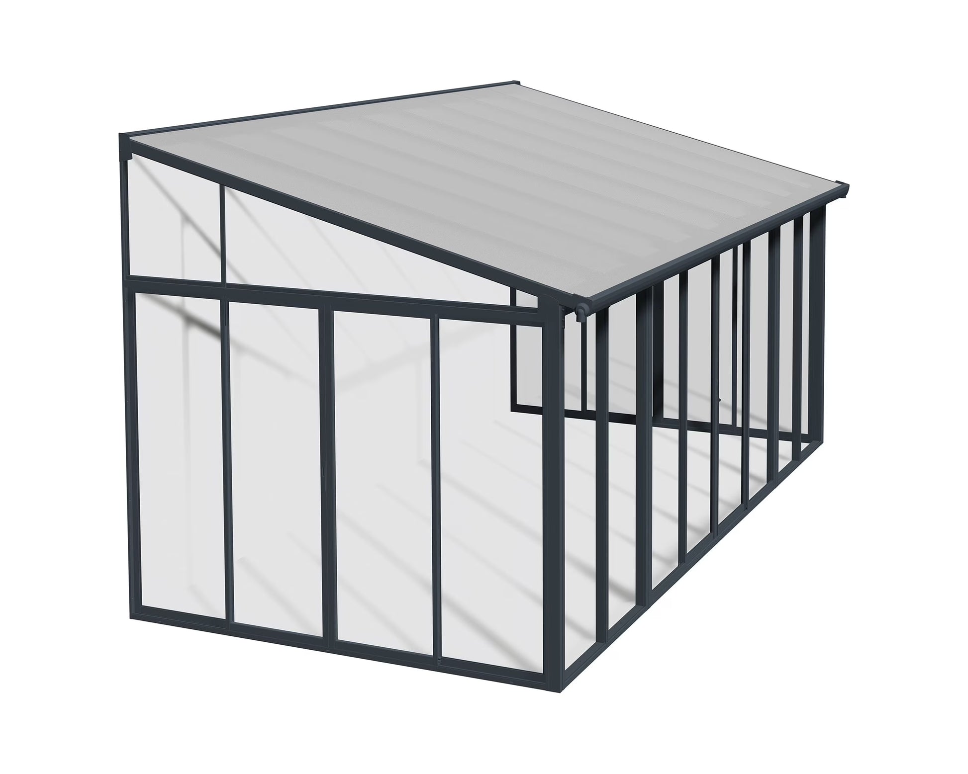 Palram - Canopia SanRemo 10' x 14' Patio Enclosure - Gray/Clear