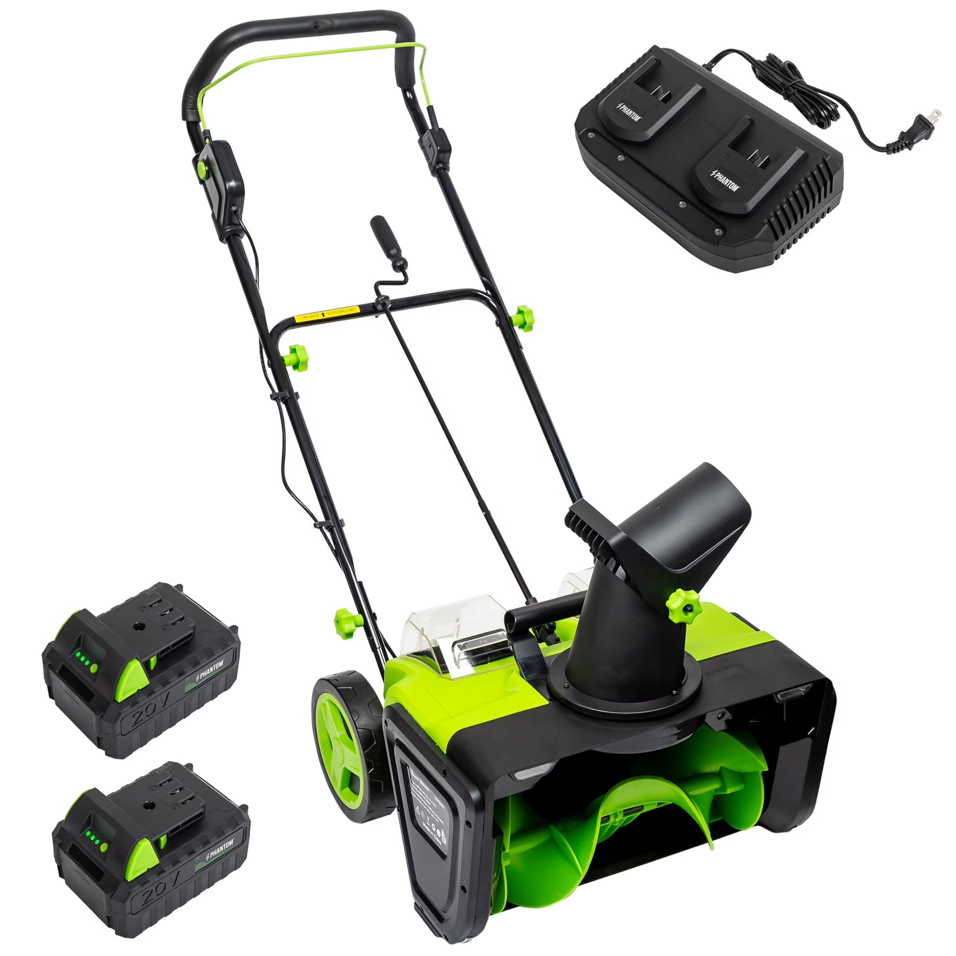Cordless Snow Shovel, 20V Battery Powered Snow Blower, Lightweight Electric Snow Thrower with Adjustable Handle, Directional Plate, Perfect for Patios, Decks, Walkways, and Driveways (20 INCH)