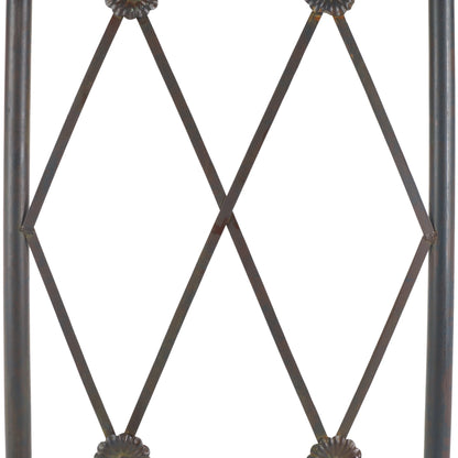 SAFAVIEH Mizell Outdoor Patio Moon Gateway, Antique Black