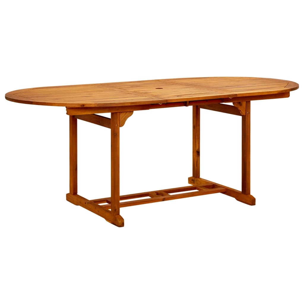 vidaXL Patio Table 78.7"x39.4"x29.5" Solid Acacia Wood