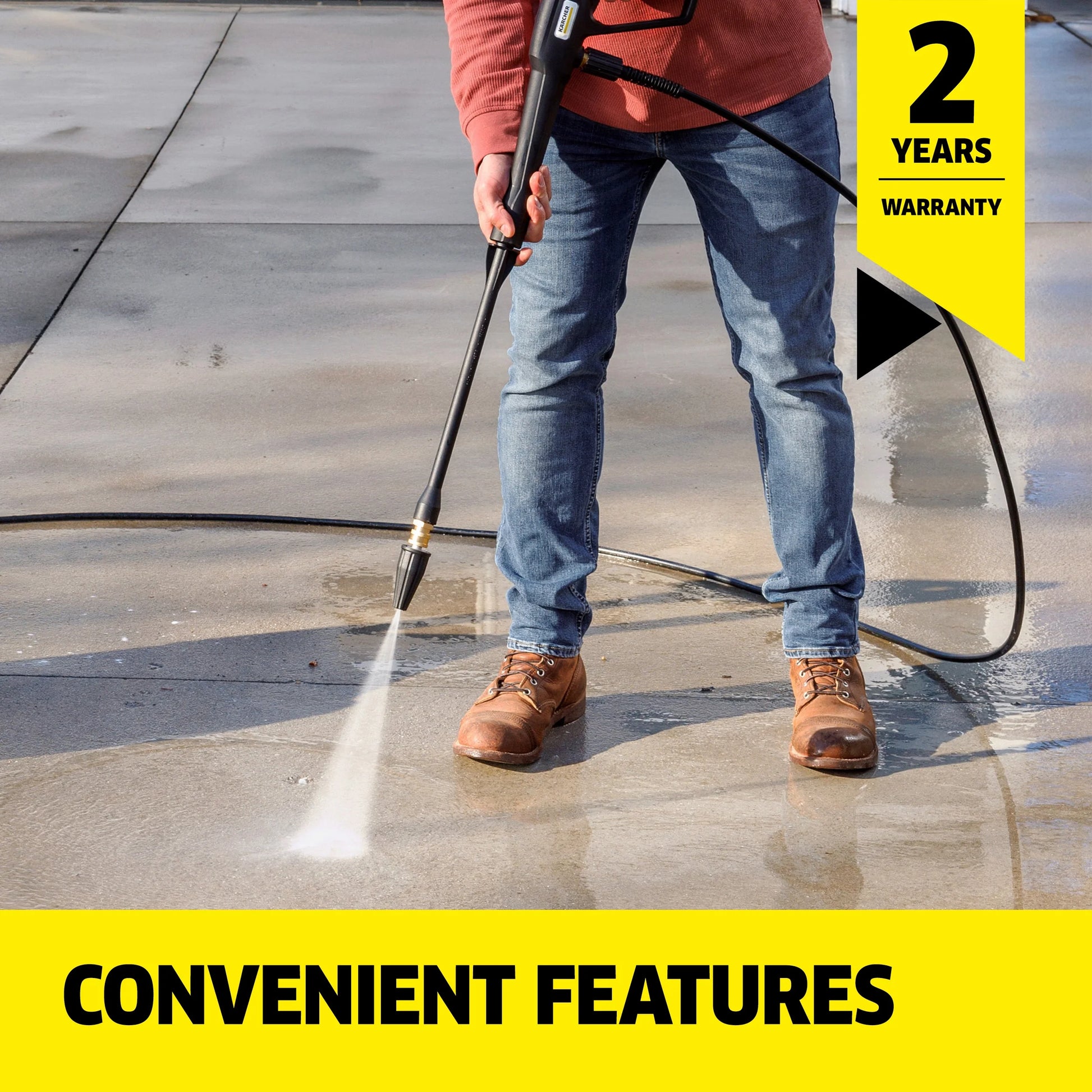 K?rcher Pressure Washer K1700 Cube, CETA Certified, 3 Spray Nozzles, Detergent Tank, For Cars, Driveways, Siding, Patios, 1.2 GPM