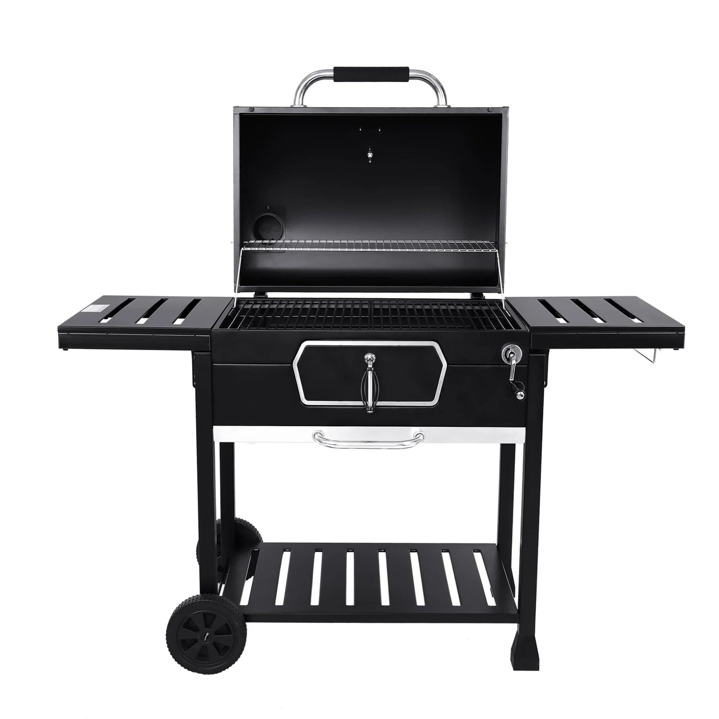 Gourmet 30" CD2030AN Deluxe Charcoal Grill, BBQ Smoker Picnic Camping Patio Backyard Cooking, Black