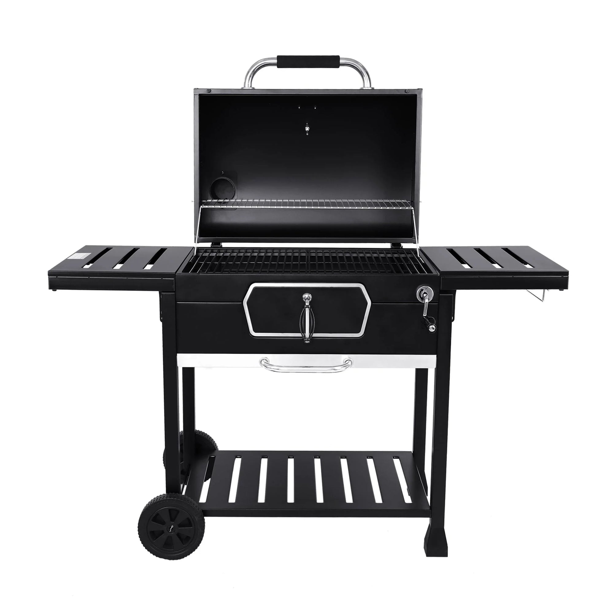 Gourmet 30" CD2030AN Deluxe Charcoal Grill, BBQ Smoker Picnic Camping Patio Backyard Cooking, Black