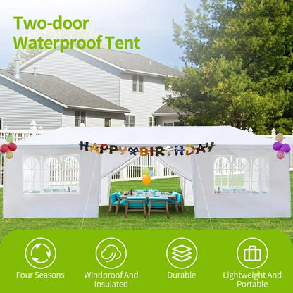 Sythers 10'x10' Pop Up Canopy Tent with 4 Removable Sidewalls, Portable Gazebo, UV Resistant Waterproof, Enclosed Canopy Tent for Outdoor Events, Patio, Backyard, Party, BBQ, Camping, Black