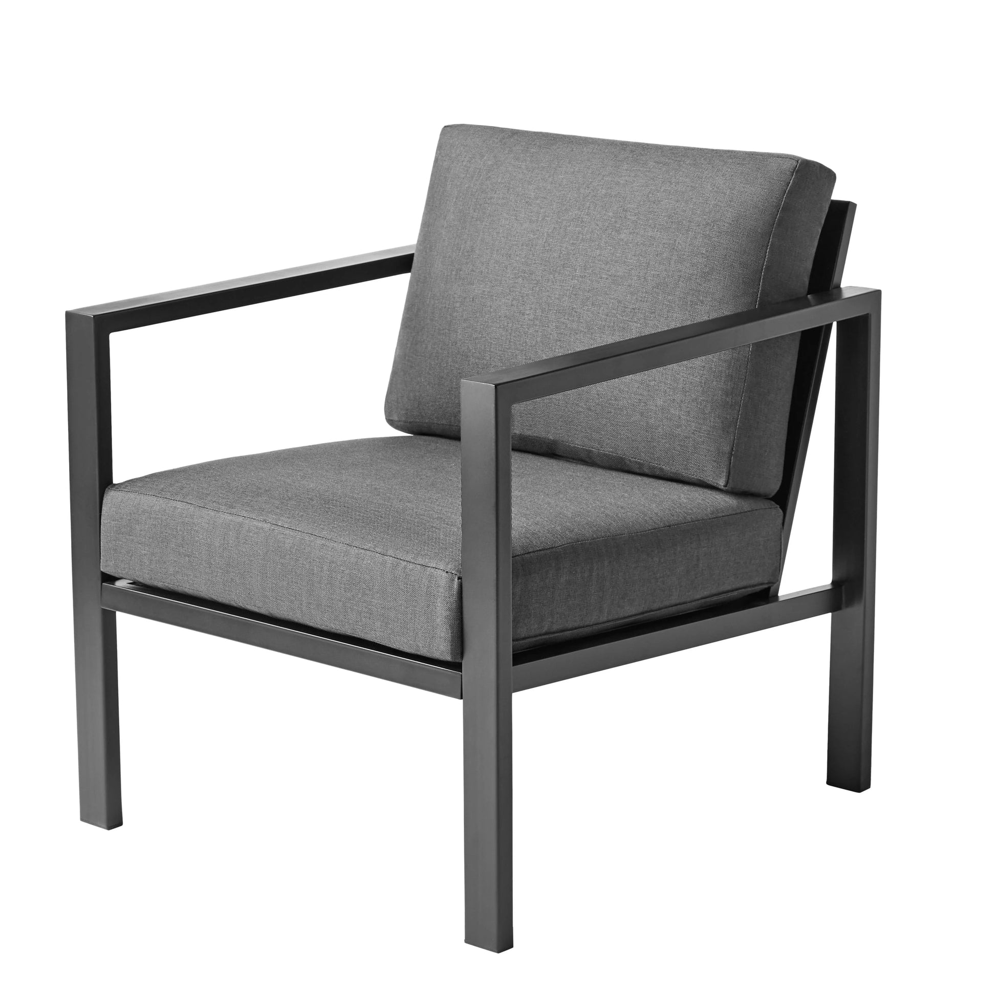 Mainstays Dashwood 4-Piece Outdoor Patio Conversation Set, Seats 4, Gray