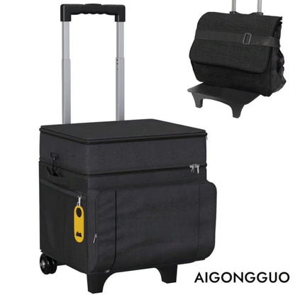 Cooler With Wheels And Handle, Portable Rolling Cooler, Ice Chest Cooler, 50 Can Large Cooler Bag For Beach, Outdoor Camping, Picnic, Patio Travel