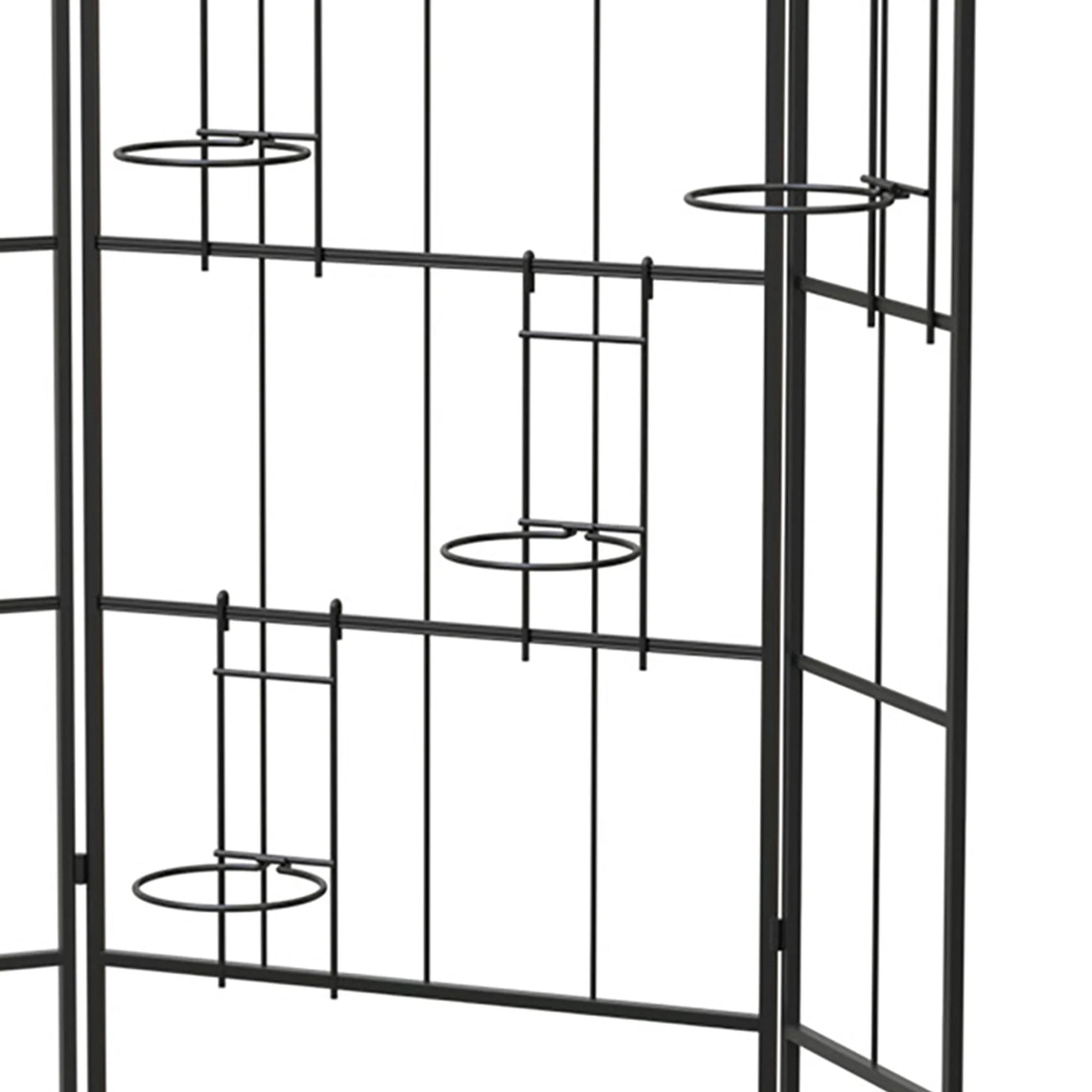 Panacea Heavy Duty Metal Expandable Trellis Privacy Screen for Patio and Planter Trellises