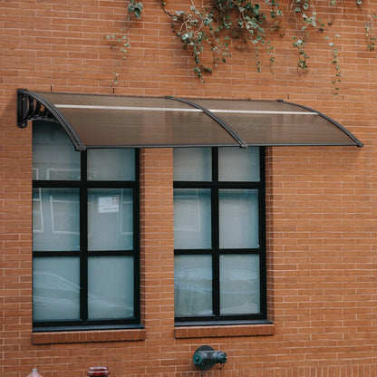 MCombo Window and Front Door Patio Cover and Outdoor Awning (40"×80") Home Garden Yard Outdoor Living Garden Structures Shade Awnings Canopies Window Awning Window Shade Outdoor Front Door Shelter Sun