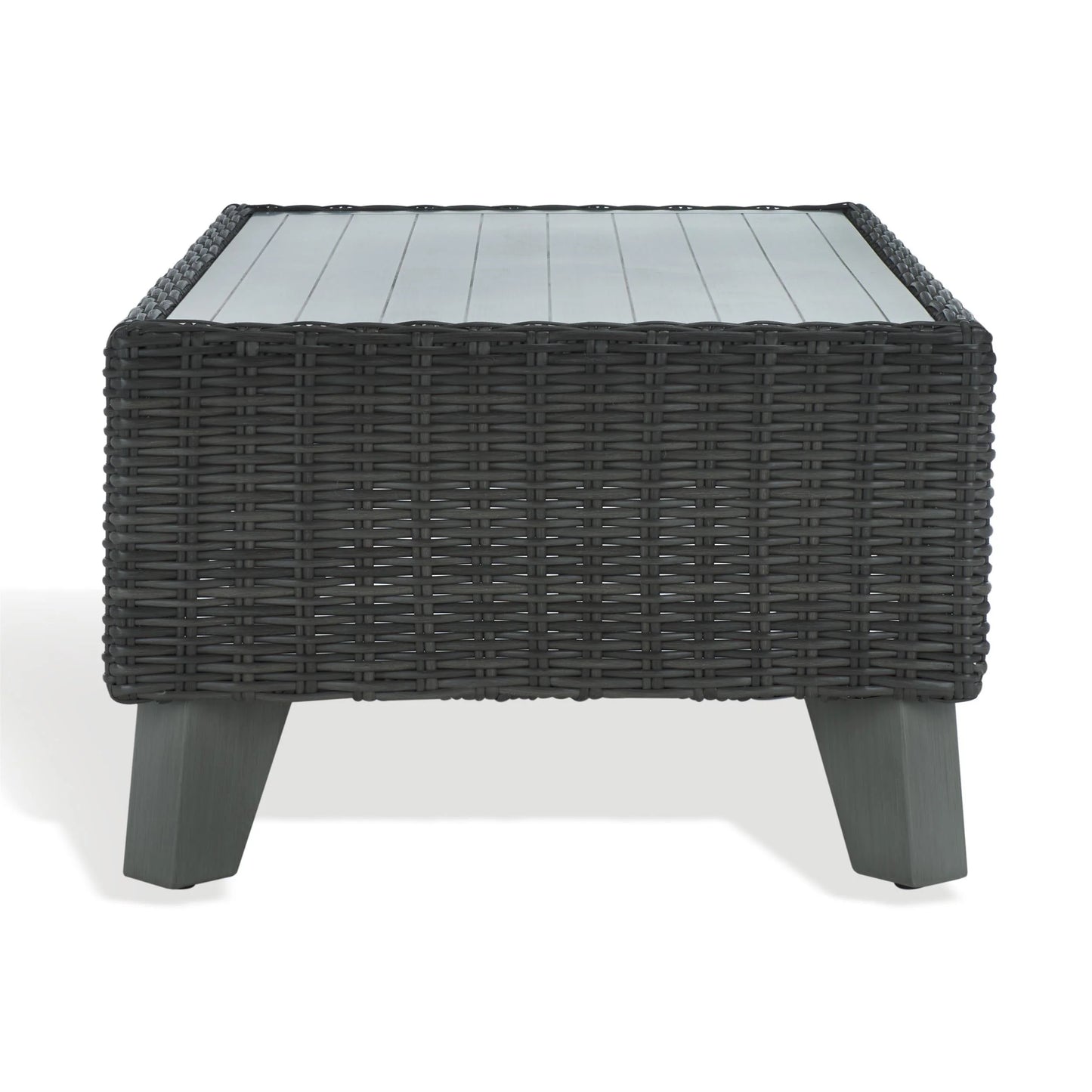 SAFAVIEH Couture Margarita Outdoor Patio Wicker Coffee Table, Natural