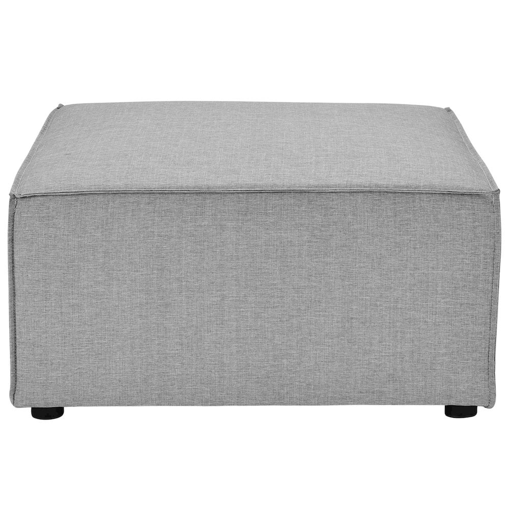 Modway Saybrook Outdoor Patio Upholstered 7-Piece Sectional Sofa in Gray