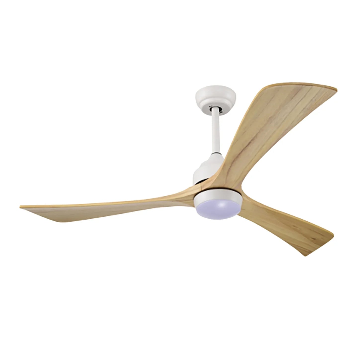Spaco 52" Ceiling Fan, Indoor/Outdoor Ceiling Fans with Lights and Remote, Quiet DC Motor 3 Blade Ceiling Fans 6 Speed Levels for Bedroom Living Room Patio