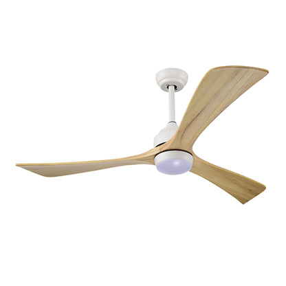 Spaco 52" Ceiling Fan, Indoor/Outdoor Ceiling Fans with Lights and Remote, Quiet DC Motor 3 Blade Ceiling Fans 6 Speed Levels for Bedroom Living Room Patio