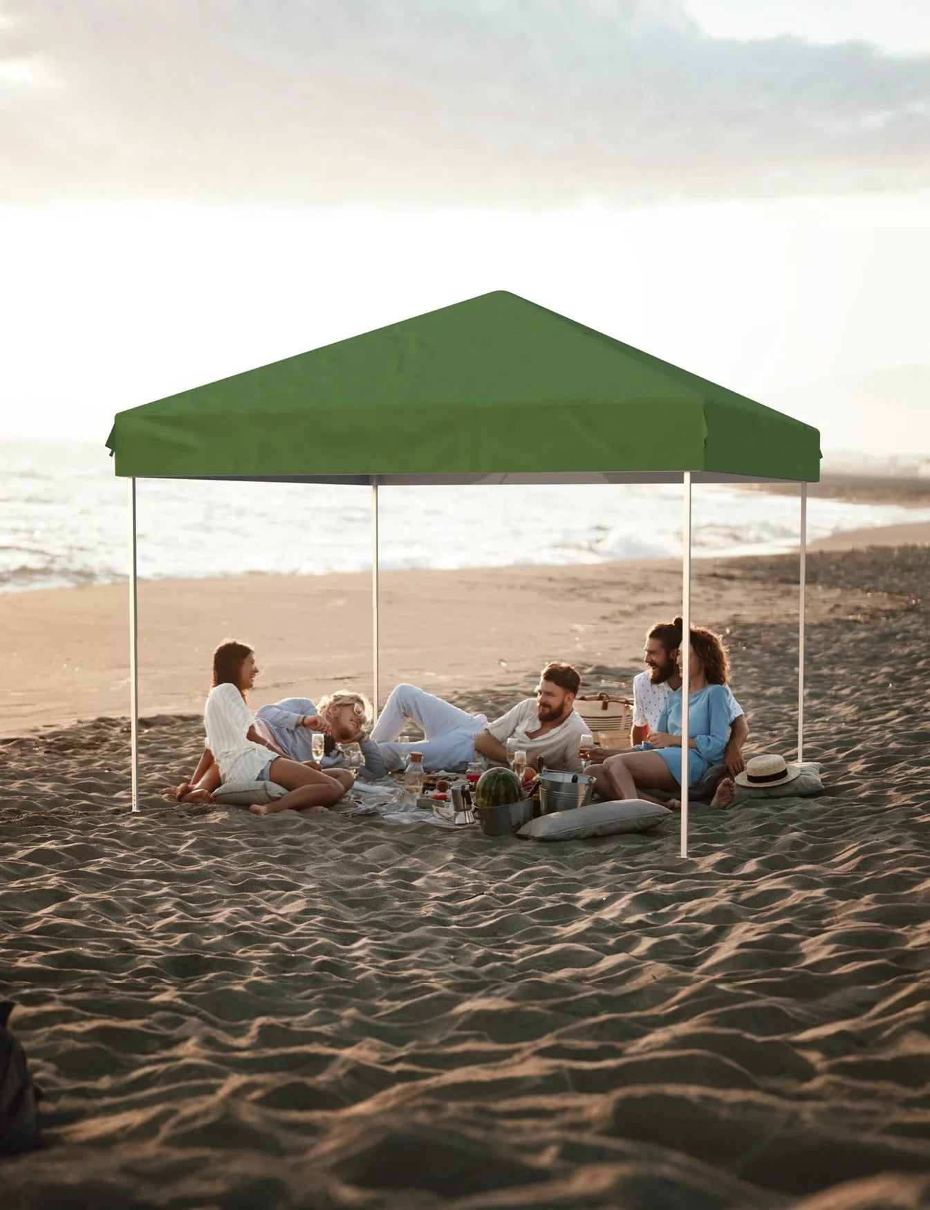 Arigeas Pop Up Canopy Tent 10'x10' with Adjustable Height, Easy Outdoor Sun Shade Shelter for Party, Event, Patio