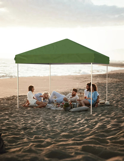 Arigeas Pop Up Canopy Tent 10'x10' with Adjustable Height, Easy Outdoor Sun Shade Shelter for Party, Event, Patio