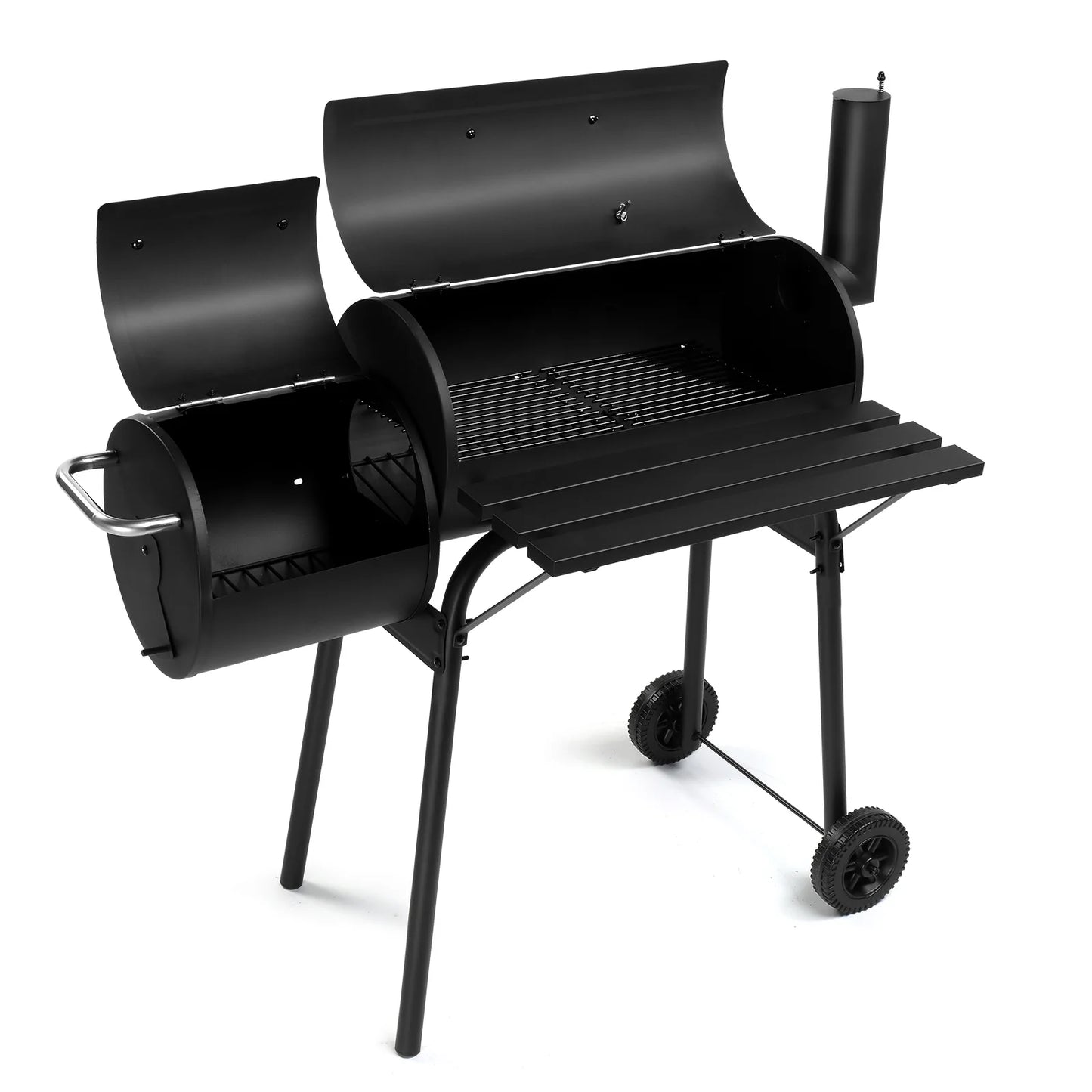 Ktaxon BBQ Grill Outdoor Charcoal Grill Offset Smoker for Patio Backyard,Black