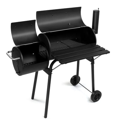 Ktaxon BBQ Grill Outdoor Charcoal Grill Offset Smoker for Patio Backyard,Black