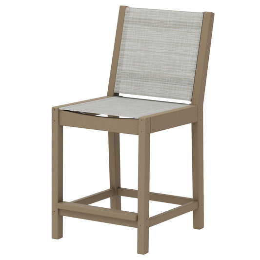 POLYWOOD Camden 5-Piece Sling Outdoor Patio High Dining Set