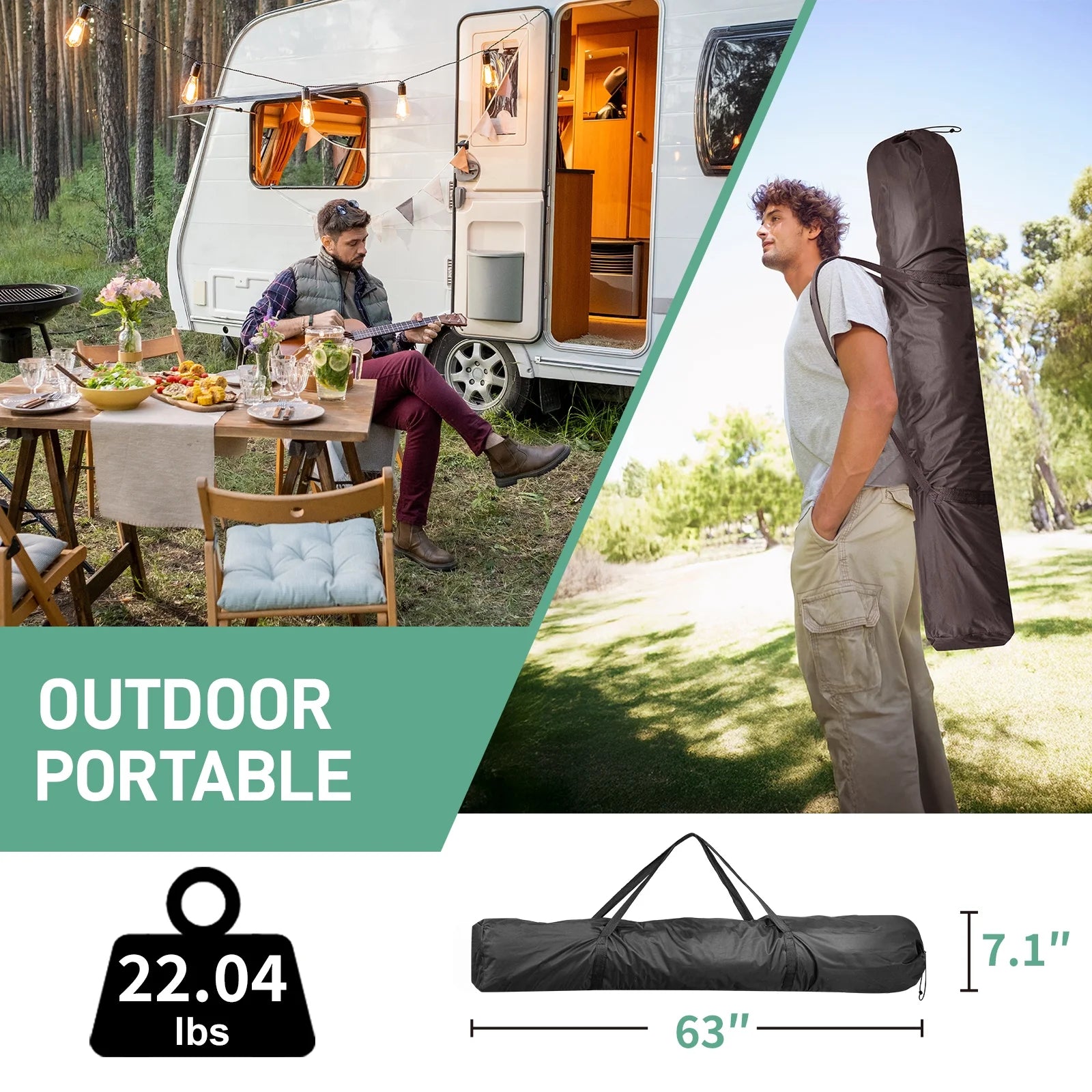 UBesGoo 10 x 10 Ez Pop Up Gazebo Canopy Tent with Mosquito Netting for Patio, Camping and Picnic Includes Carry Bag