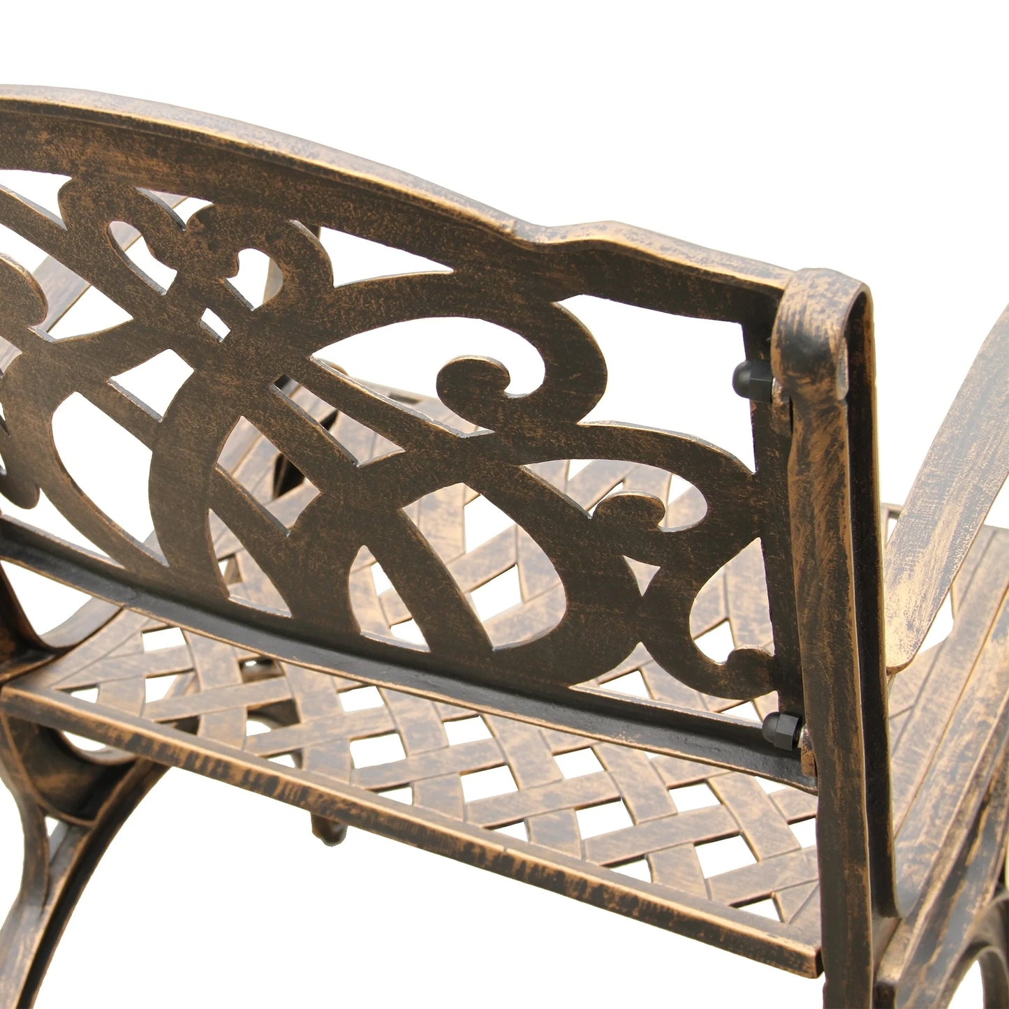 Oakland Living Corporation Ornate Traditional Outdoor Cast Aluminum Patio Dining Chair Bronze