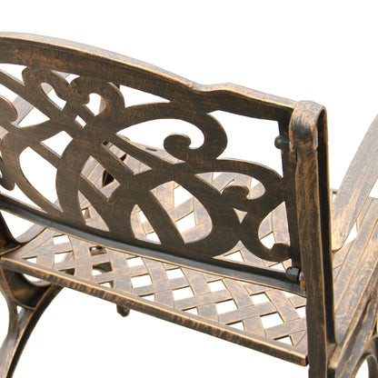 Oakland Living Corporation Ornate Traditional Outdoor Cast Aluminum Patio Dining Chair Bronze